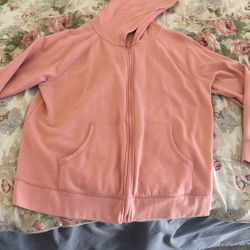 Woman Hoodie, Light Pink,, Size 0x (14w)