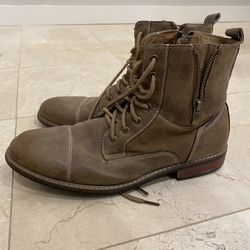 Ferro Aldo Men High Top Boots 9-9.5 Size Brown