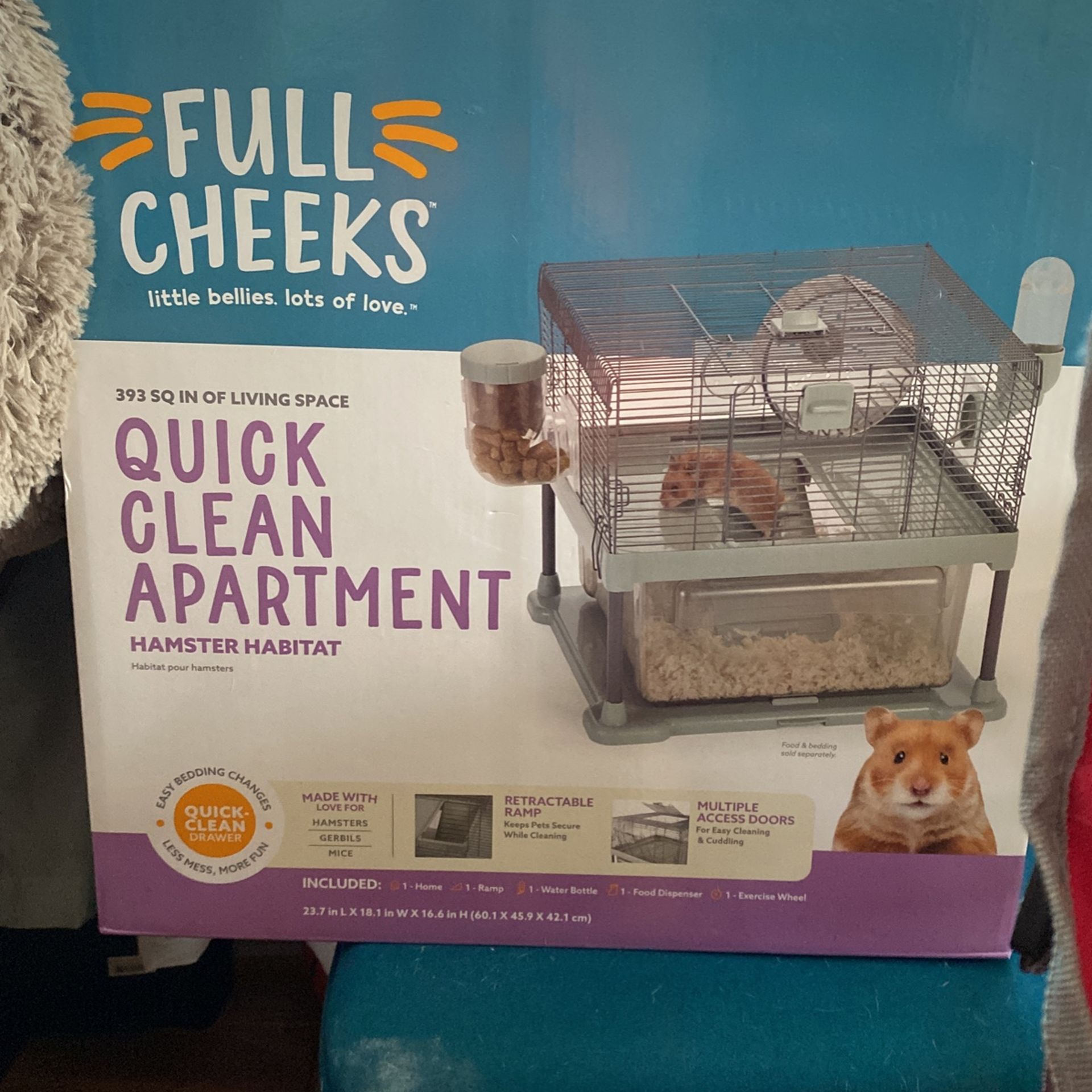 Full Cheeks Guinee Pig Quick Clean Apartment