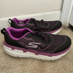 Skechers Women's Black and Purple Athletic Shoes Size 8