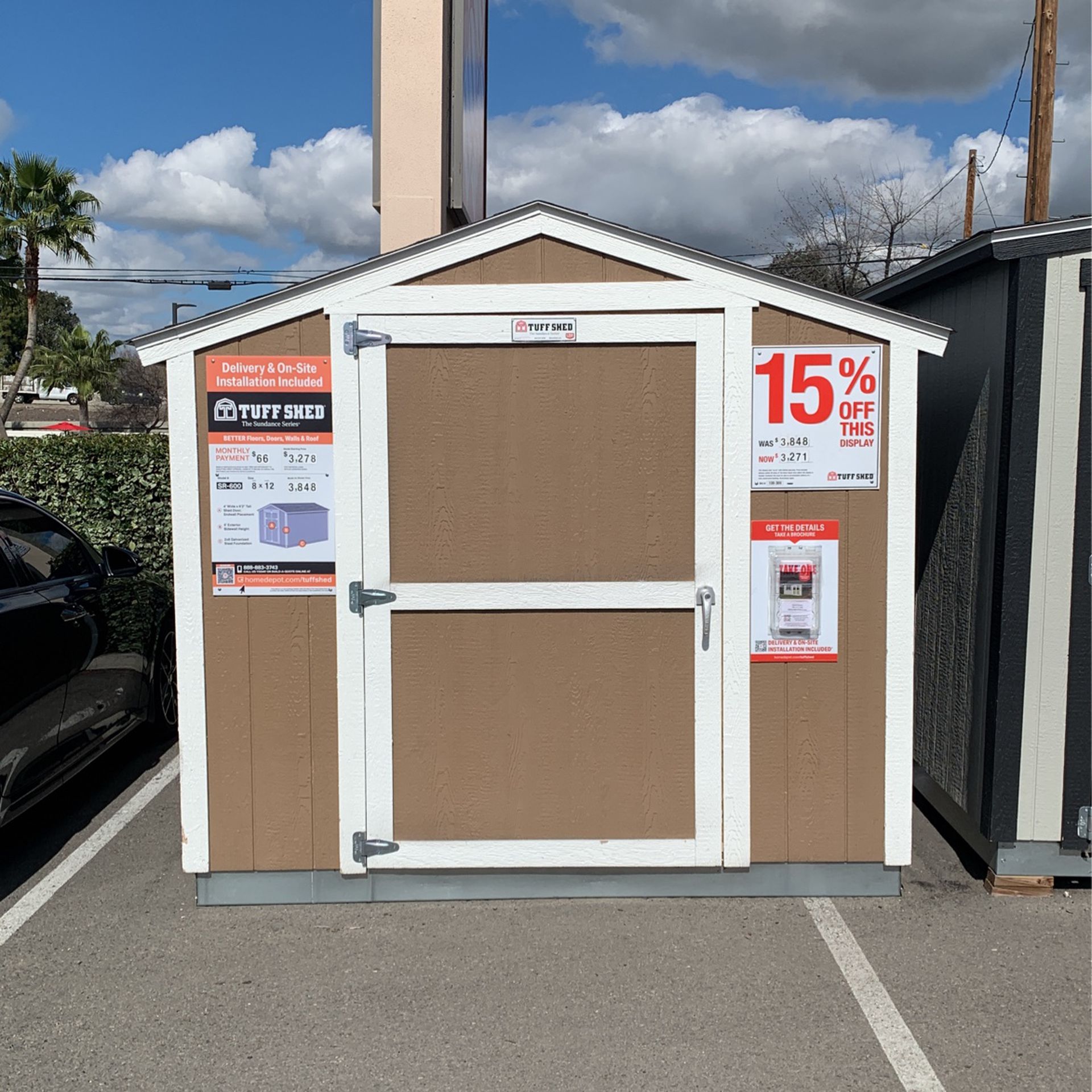 Tuff Shed Sundance SR-600 8x12 Was $3,848 Now $3,271 15% Off Financing Available!
