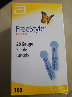 Freestyle 28 guage lancets
