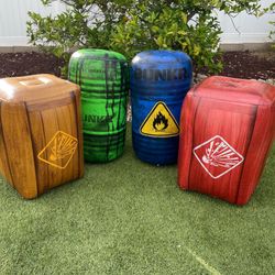 NERF BUNKR Inflatable Battle Royale 4-Piece Bunker Barricade Set