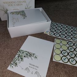 Box Of Wedding Thank You Cards