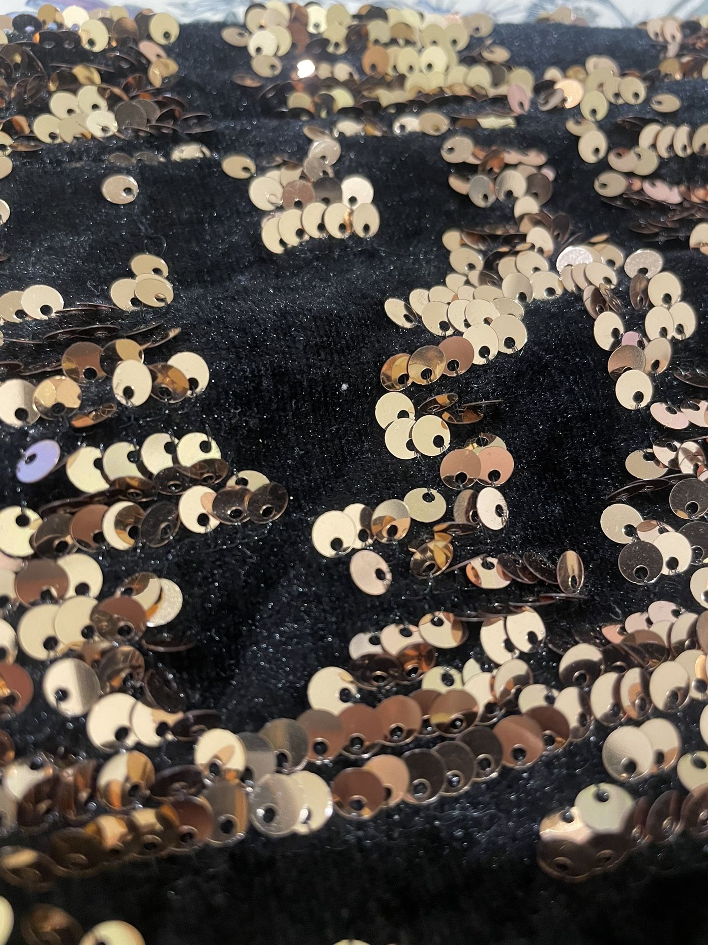 Dress, gold and black