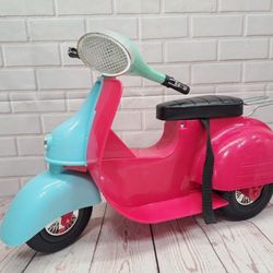 OG Our Generation Scooter Bike Motorcycle For 18" American Girl Doll Blue Pink American Doll BABW 18” Doll