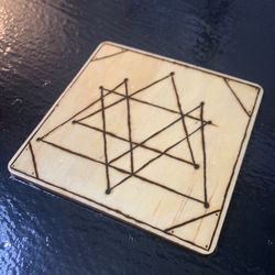 Wood Coaster Art Piece