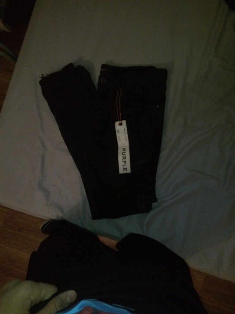 Purple Jean Metallic Wash