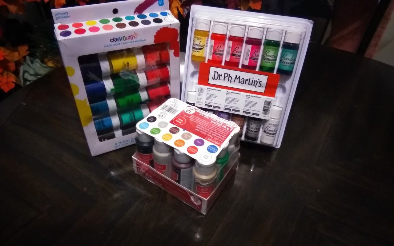 Art Supplies Paint, Indian Ink, Vinyl