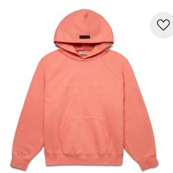 Essentials FOG Coral Hoodie Small 100% Authentic 