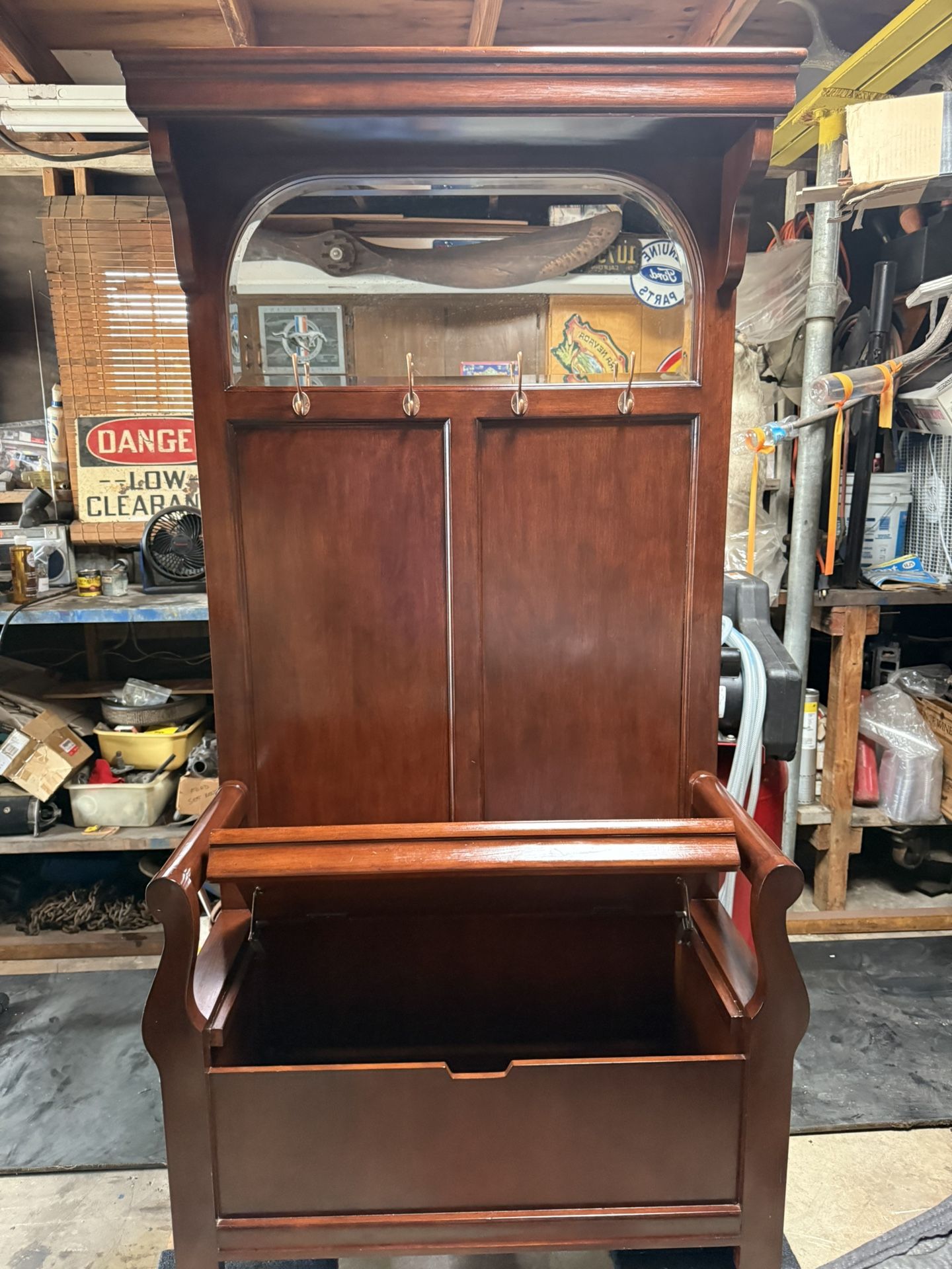 Beautiful Hall Tree Like New With A Chest