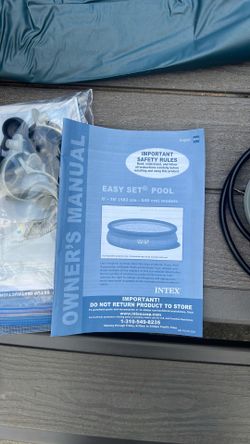 Intex inflatable pool