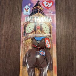 RARE McDonald's ty beanie bear britannia -with Errors