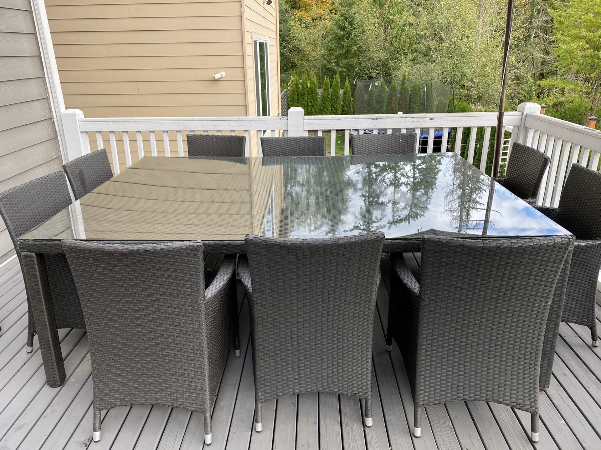 Giant outdoor dining table