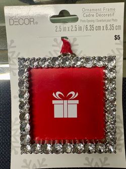 Bling Trim Ornament Frame 3” NEW