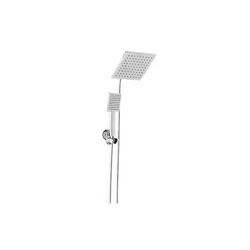 Glacier Bay Modern 1-Spray 7.9 in. Dual Tub Wall Mount Fixed and Handheld Shower