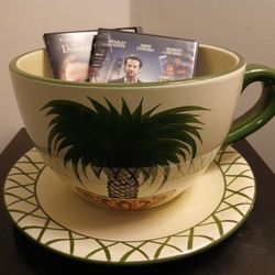Giant Cup and  Saucer.   Planter