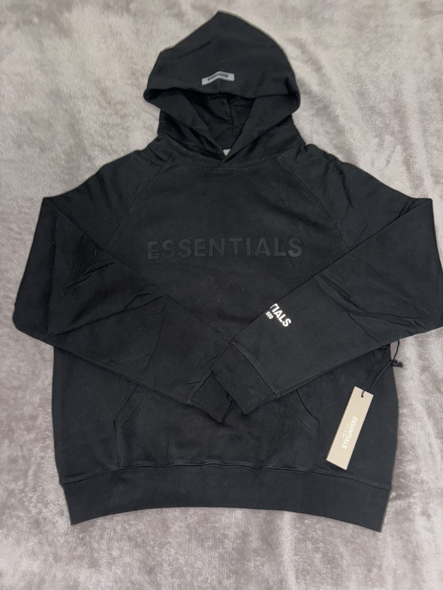 Fear of God Essentials Hoodie Jet Black FW23 - New with Tags