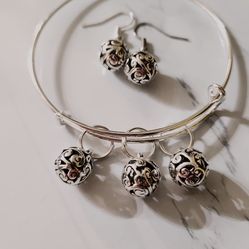 Women’s Bracelets Earrings Set Handmade