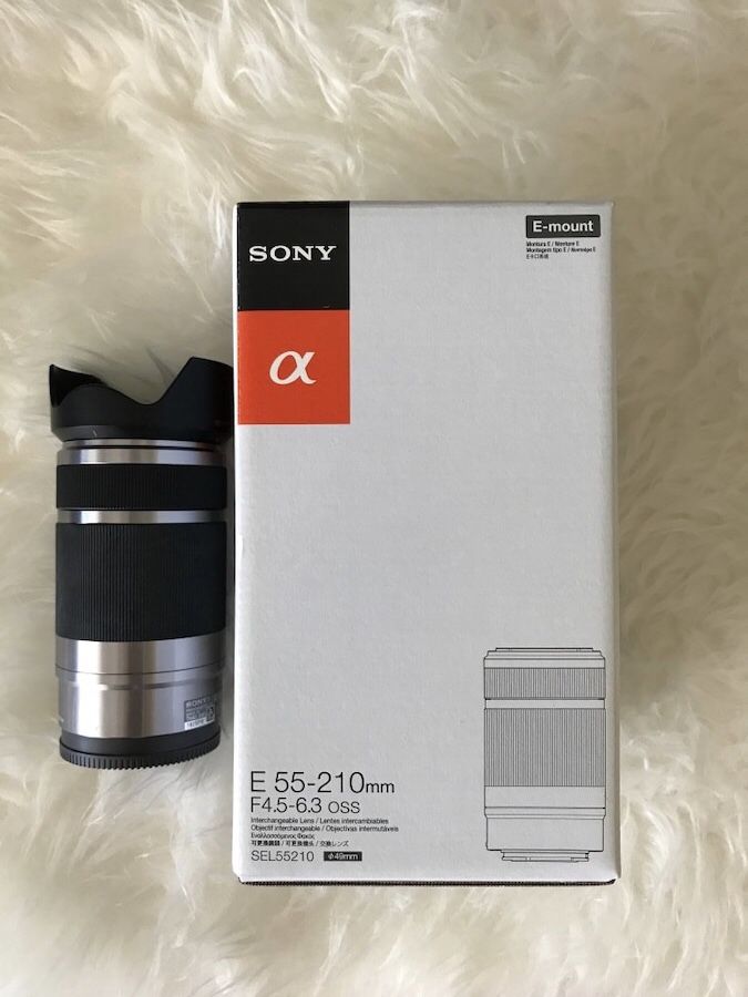 Sony E 55-210mm 4.5-6.3 oss Camera Lens