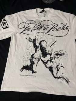 Hellstar Path to Paradise White Graphic Tee Size Medium - Dm offers