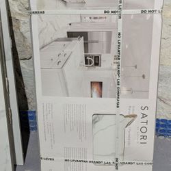 Satori Statuario 12' x 24' Polished Porcelain Tiles, 5 Boxes Of 8 Tiles Each 
