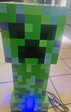 Minecraft Mini Fridge 2Door  Blue, Green Light