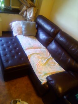 Leather 3 Piece Sofa