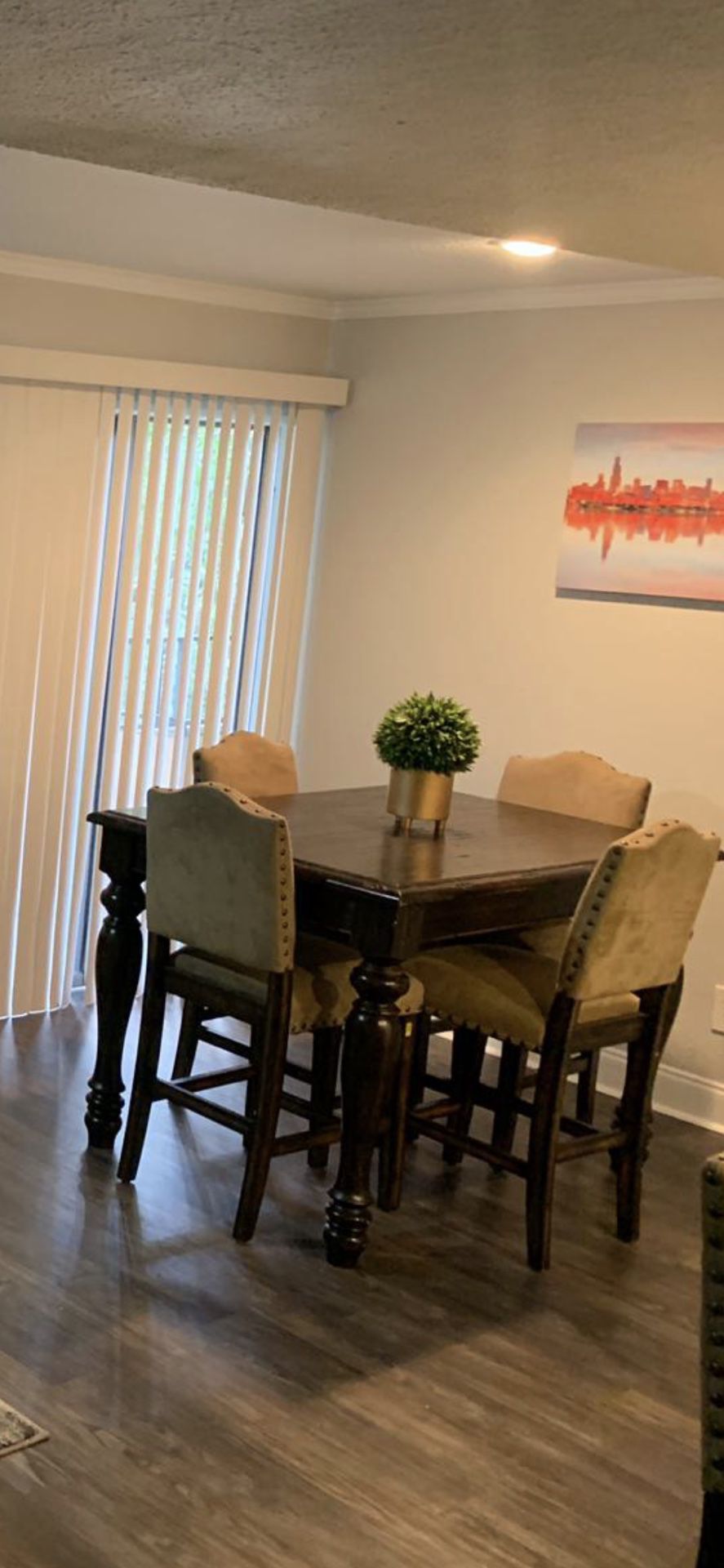 Tall Kitchen Table with Chairs