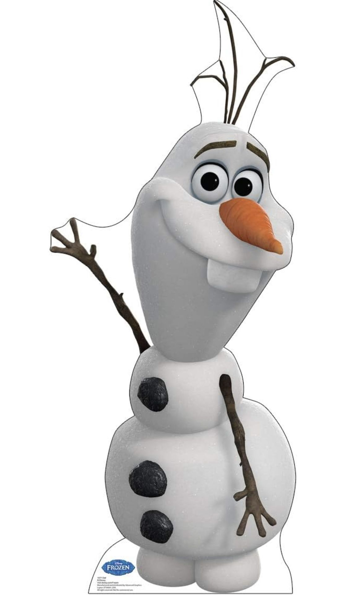 Frozen 2 Olaf Cut Out Board