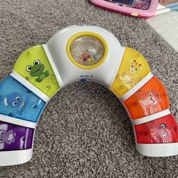 Baby Einstein Glow & Discover Light Bar Musical Toy, Activity Station, Sitting Up and Tummy Time Toy, Color and Animal Learning Toy, Infant Ages 3 Mon