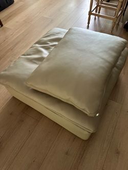 FREE – Oversized Genuine Leather Ottoman (40” x 40”)