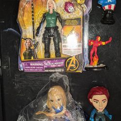 Marvel Comics Avengers Action Figures Natasha Black Widow New In Box  Thor Captain America Ironman 