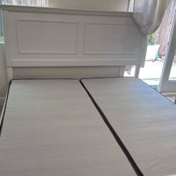 Cal king wood Frame Bed 