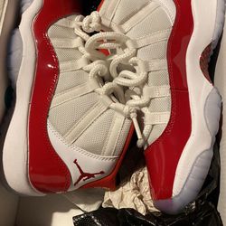 Jordan Cherry Red Varsity White 11’s