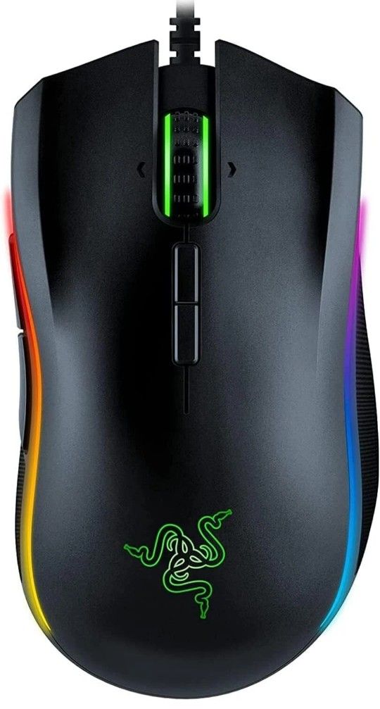 New Sealed Razer Mamba Elite Wired Gaming Mouse, 16000 DPI Optical Sensor - Black