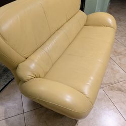 Couch And Loveseat Unique Yellow Retro