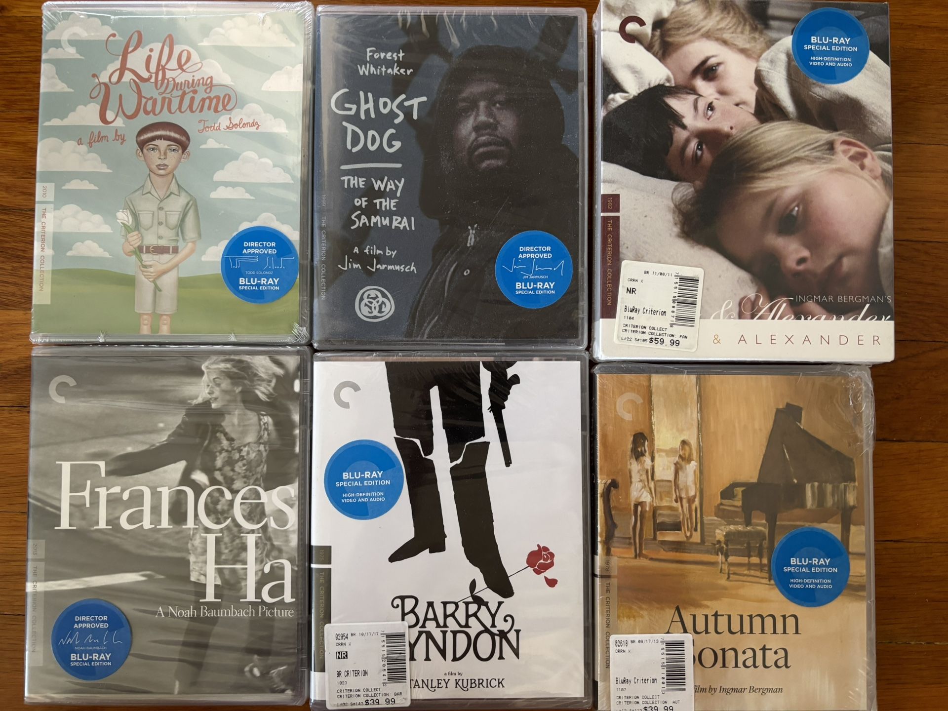 Unopened Criterion Blu-rays 