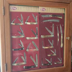Case Knife Display With Knives 