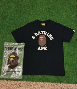 A Bathing Ape BAPE College Logo T-Shirt Black