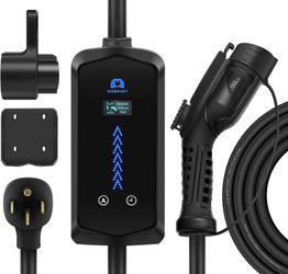 Woshion EV Charger Level 2 EV Charger 25 Foot, 40 Amp NEMA 14-50 With J1772 Plug