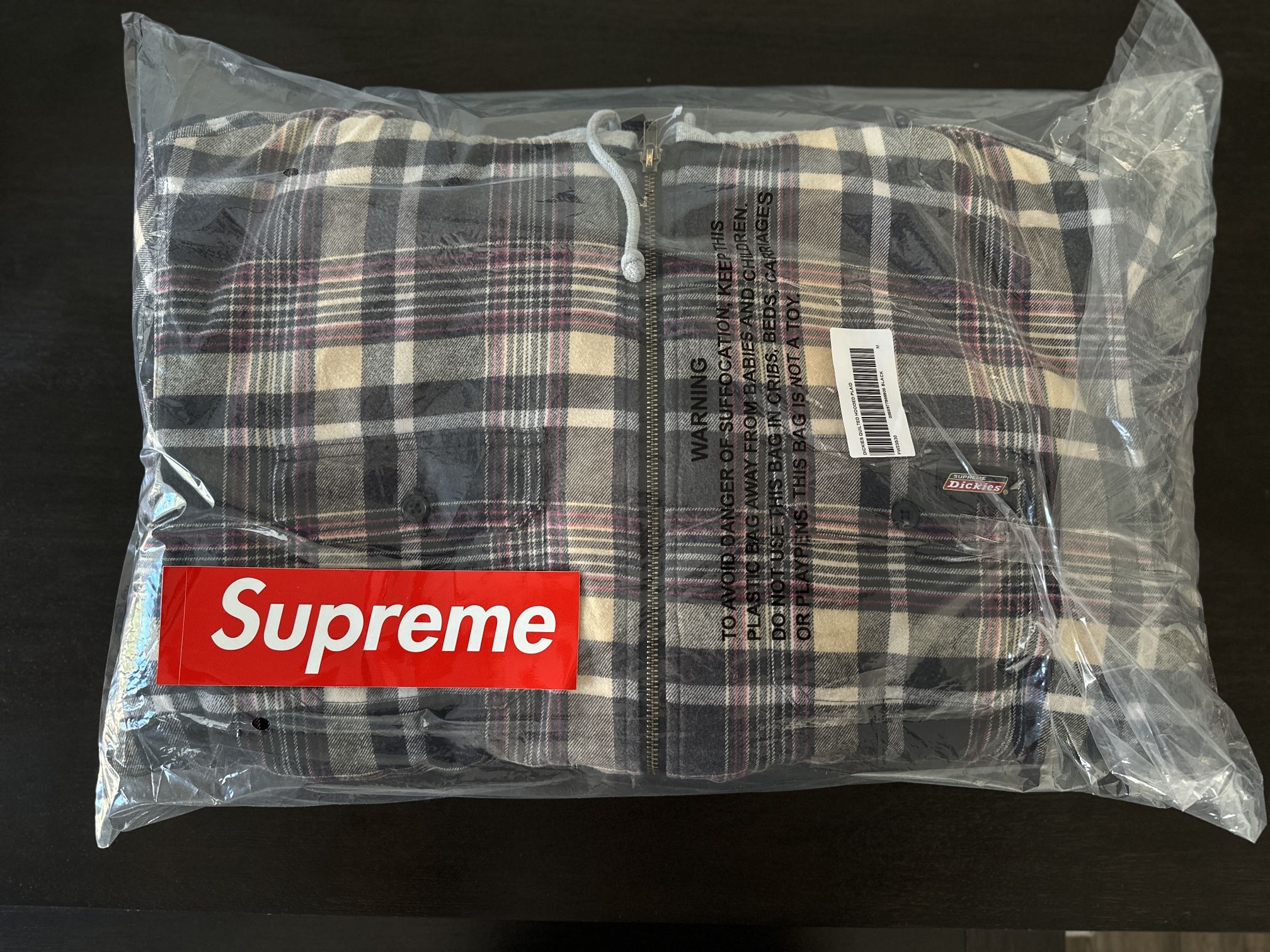 Supreme Dickies Plaid Hooded Zip Up Supreme Dickies plaid hooded