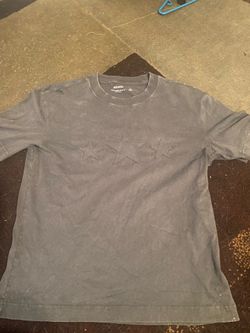 Hollister Heavyweight Star Applique T-Shirt - Gray - Trade/Delive