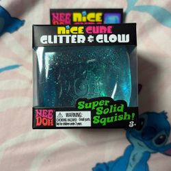 Needoh Cube Glitter And Glow In The Dark