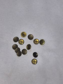 13 Antique Bronze Domed Rivets 1/2" Cap 7/16" Post Leathercraft Hardware