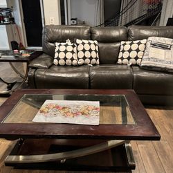 Coffee Table W Side Tables 