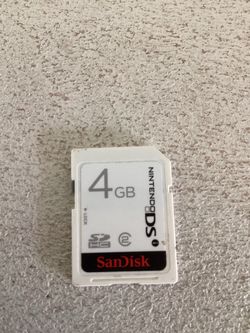 Nintendo DS 4GB SANDISK CARD