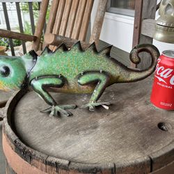 Metal Lizard Yard Art