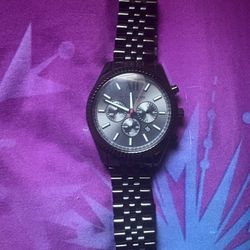 Michael Kors Watch Black On Black 