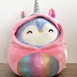 Rare Squishmallow Poxiana the Penguin Kellytoy Plush Claire’s 8"